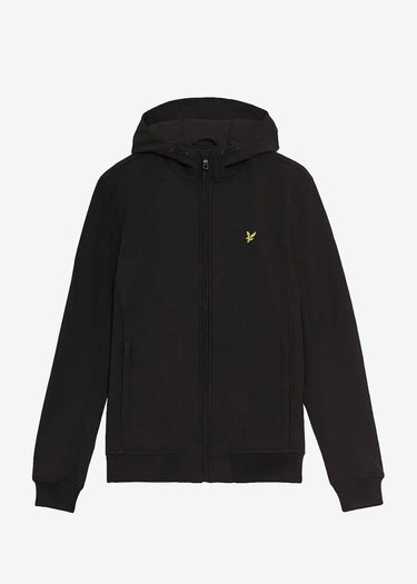 Lyle & Scott Jassen Fleece back softshell jacket - jet black