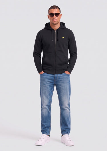 Lyle & Scott Vesten Zip through hoodie - jet black