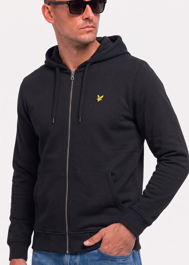Lyle & Scott Vesten Zip through hoodie - jet black