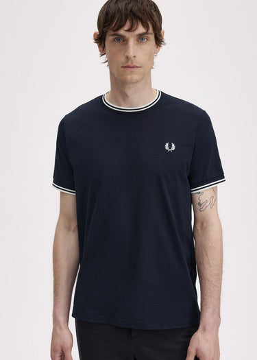 Fred Perry T-shirts Twin tipped t-shirt - navy
