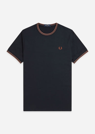 Fred Perry T-shirts Twin tipped t-shirt - navy cinnamon