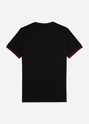 Fred Perry T-shirts Twin tipped t-shirt - black burnt red