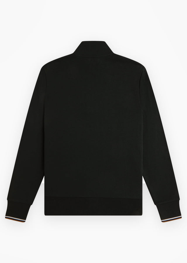 Fred Perry Truien Half zip sweatshirt - night green dusky blue dark caramel