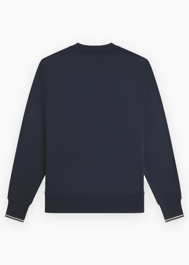 Fred Perry Truien Crew neck sweatshirt - dark airforce ecru seagrass