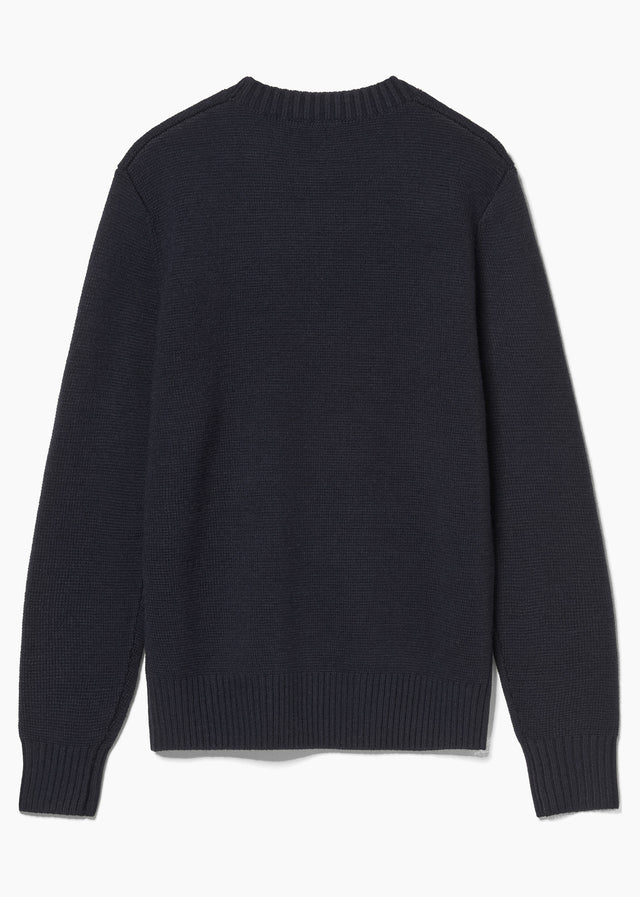 MA.Strum Truien Oka crew sweater - dark navy