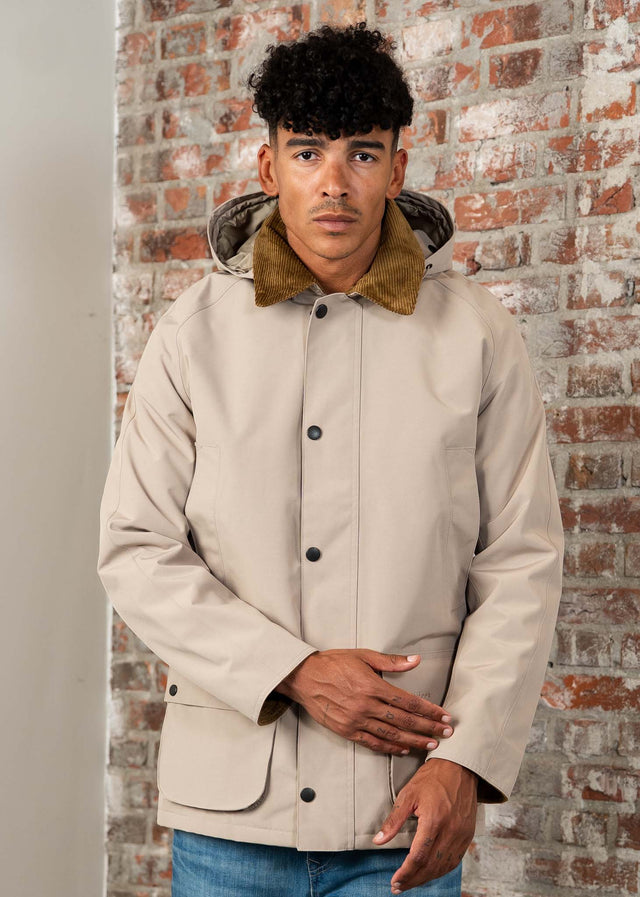 Barbour Jassen Winter ashby waterproof jacket - washed stone