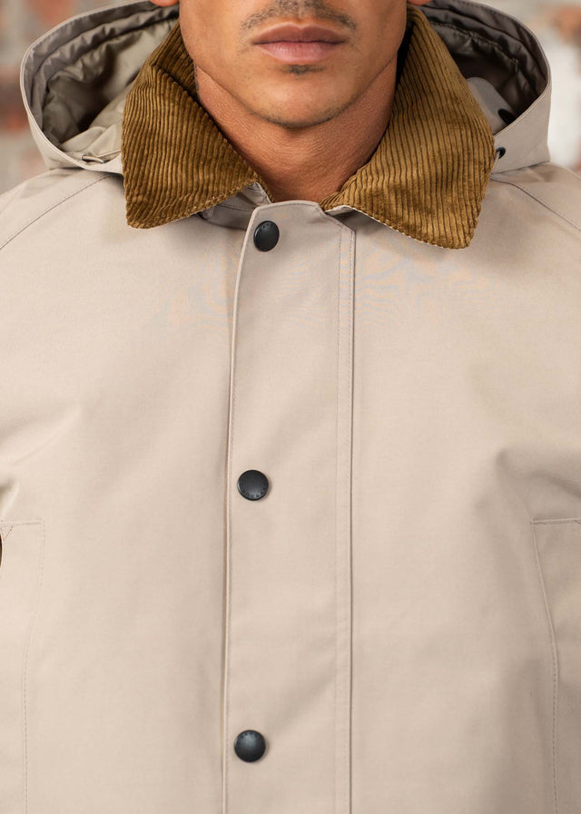 Barbour Jassen Winter ashby waterproof jacket - washed stone