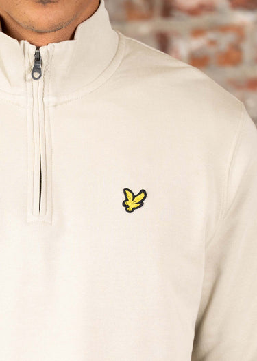 Lyle & Scott Truien Loopback quarter zip sweat - cove wr