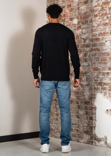 Lyle & Scott Truien Cotton merino crew neck jumper - jet black