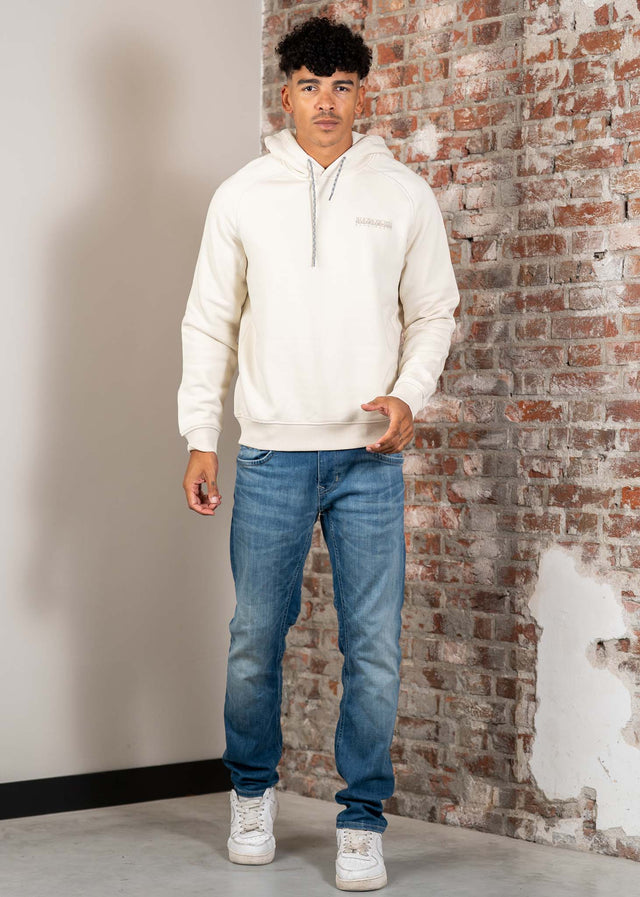 Napapijri Hoodies Back graphic hoodie - beige dimity
