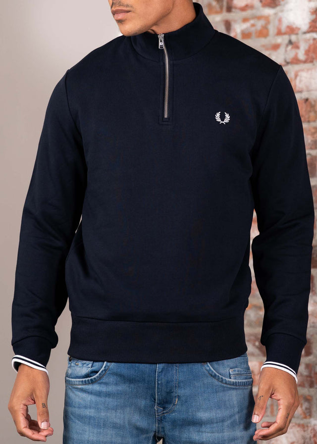 Fred Perry Truien Half zip sweatshirt - navy