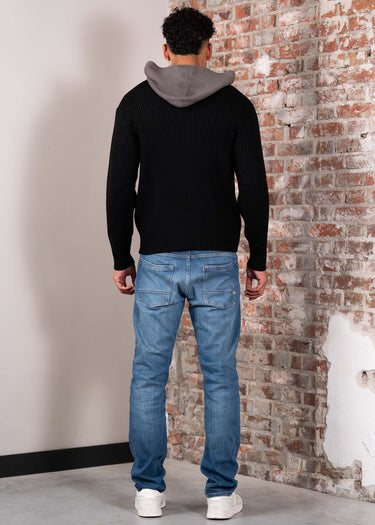 Armani Exchange Hoodies Pullover - black dark gull dray