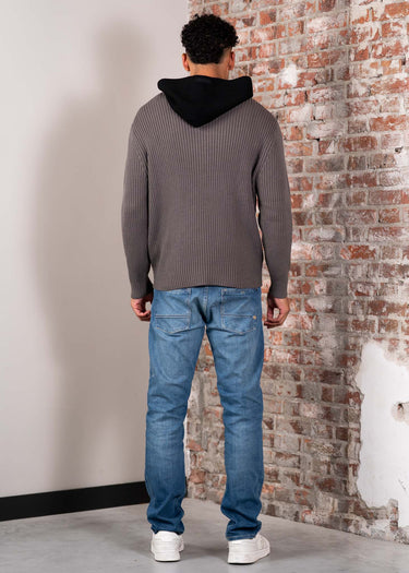 Armani Exchange Hoodies Pullover - dark gull dray black