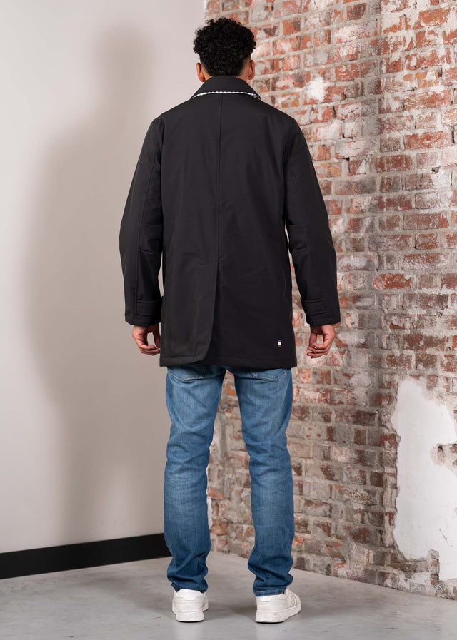 Aquascutum Jassen Soft shell trench - black