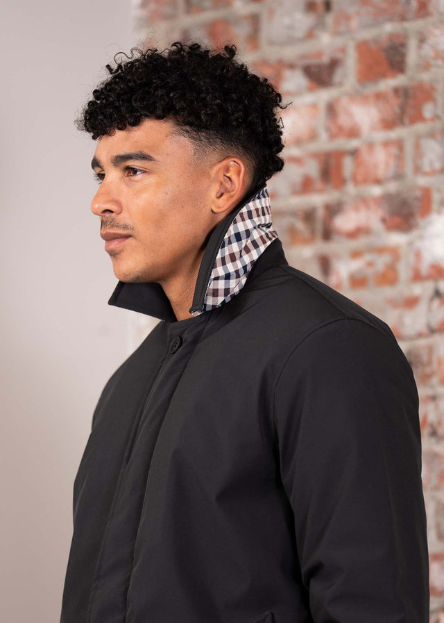 Aquascutum Jassen Soft shell trench - black