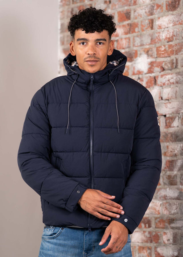 Aquascutum Jassen Sp hooded puffer - navy