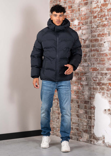 Lyle & Scott Jassen Welded wadding jacket - jet black