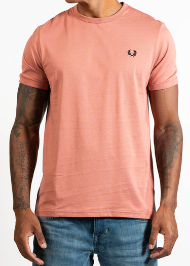 Fred Perry T-shirts Ringer t-shirt - putty pink