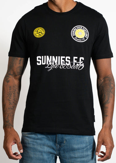 Lyle & Scott T-shirts Sunnies fc graphic t-shirt - jet black