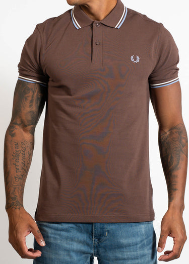 Fred Perry Polo's Twin tipped fred perry shirt - crbri ecr lghsmo