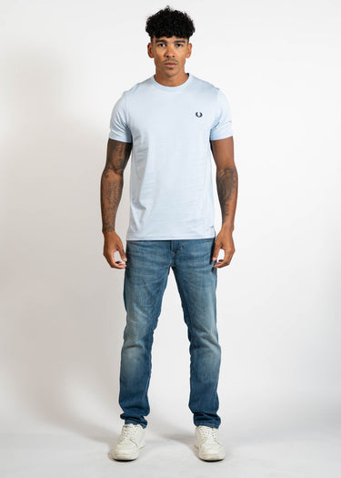 Fred Perry T-shirts Ringer t-shirt - light smoke