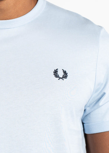 Fred Perry T-shirts Ringer t-shirt - light smoke