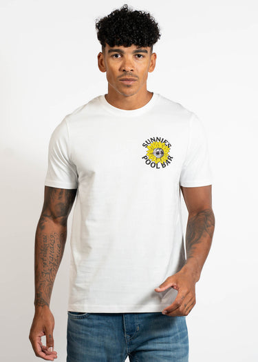 Lyle & Scott T-shirts Sunnies pool bar graphic t-shirt - white