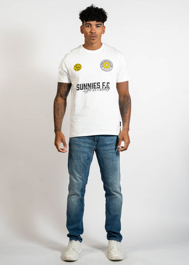 Lyle & Scott T-shirts Sunnies fc graphic t-shirt - white