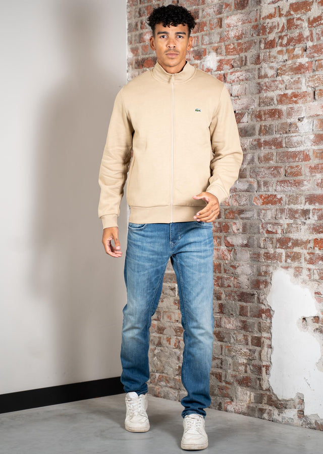 Lacoste Vesten Brushed fleeced zip - viennese