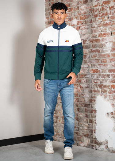 Ellesse Vesten Rimini track jacket - off white dark green