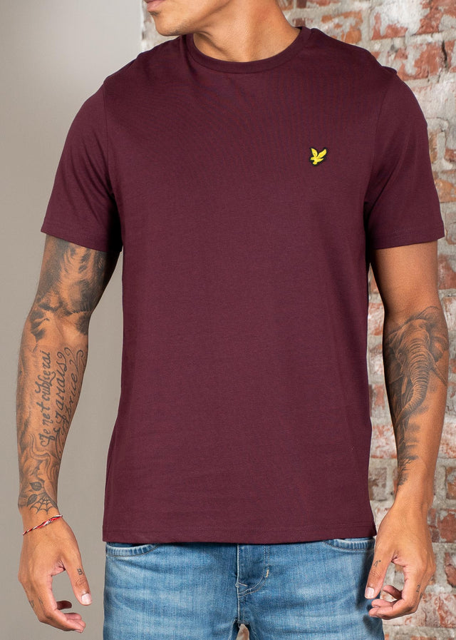 Lyle & Scott T-shirts Plain t-shirt - burgundy