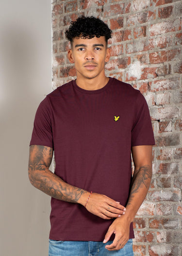 Lyle & Scott T-shirts Plain t-shirt - burgundy