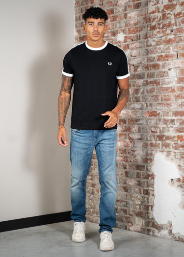 Fred Perry T-shirts Taped ringer t-shirt - black