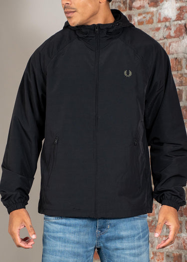Fred Perry Jassen Hooded shell jacket - black
