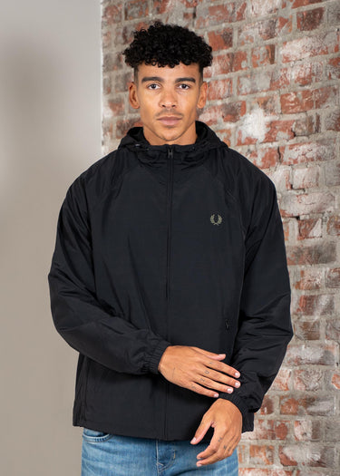 Fred Perry Jassen Hooded shell jacket - black