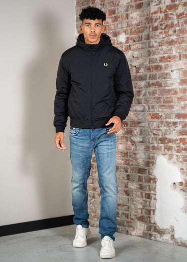 Fred Perry Jassen Hooded brentham jacket - black