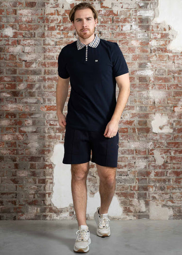 Weekend Offender Polo's Lachine - navy mid house check