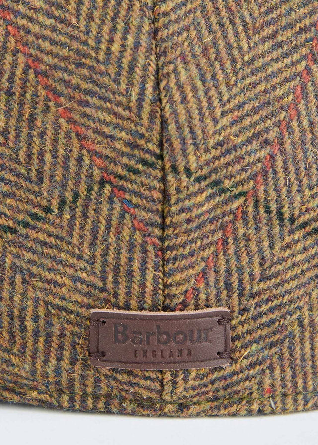 Barbour Petten  Wilkin flat cap - olive orange red 