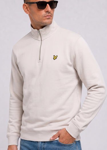 Lyle & Scott Truien Loopback quarter zip sweat - cove