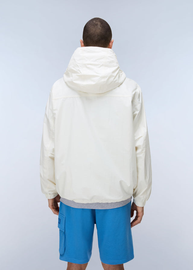 Napapijri Jassen Lightweight Packable Rainforest Overhead rf next Jacket - white whisper