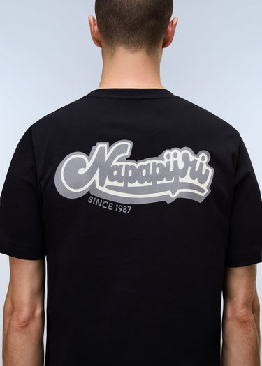 Napapijri T-shirts S zinc ss - black beauty