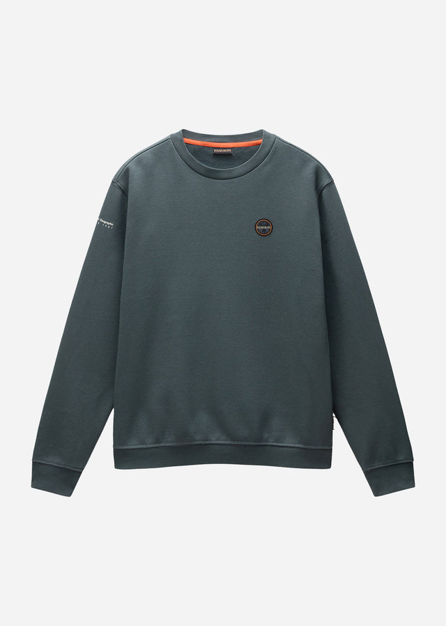 Napapijri Truien Badge crewneck sweater - green urban (Copy)