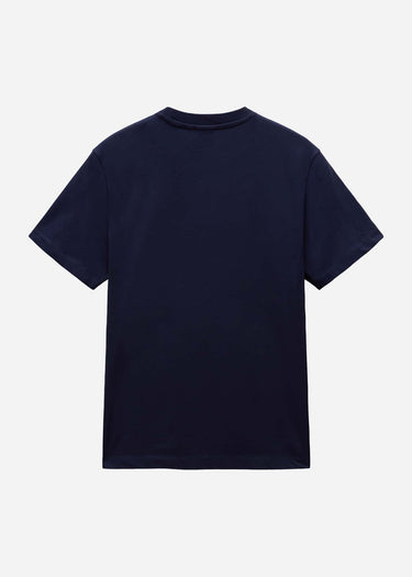 Napapijri T-shirts S box logo - blu marine