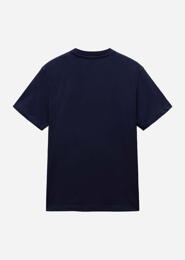 Napapijri T-shirts S box logo - blu marine
