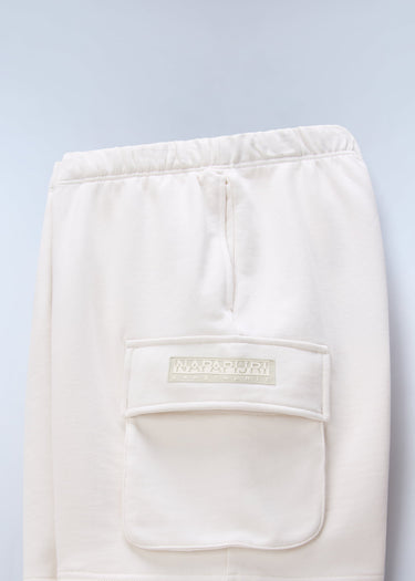 Napapijri Korte Broeken N box logo cargo - white whisper