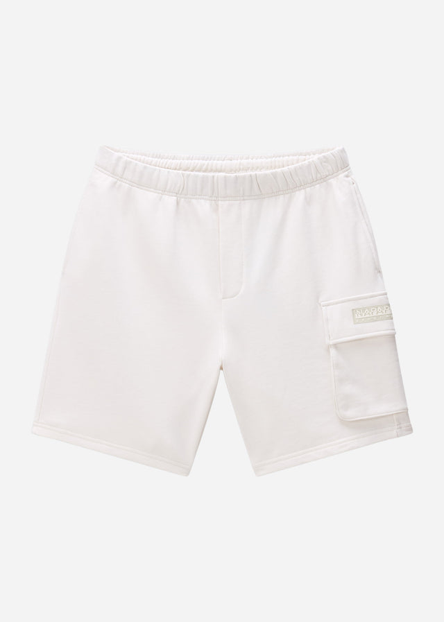 Napapijri Korte Broeken N box logo cargo - white whisper