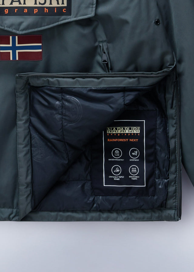 Napapijri Jassen Winter Rainforest overhead jacket next - green urban (Copy)