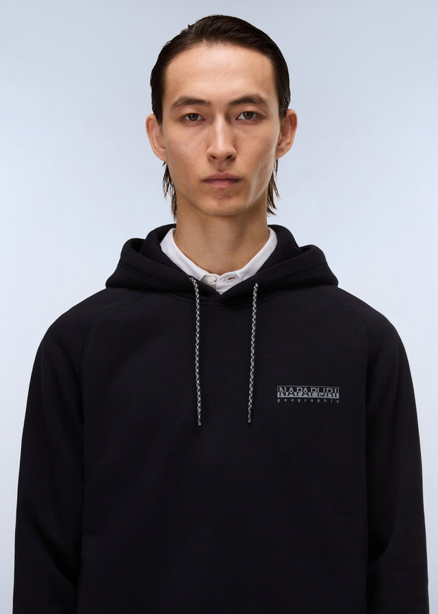 Napapijri Hoodies Back graphic hoodie - black beauty