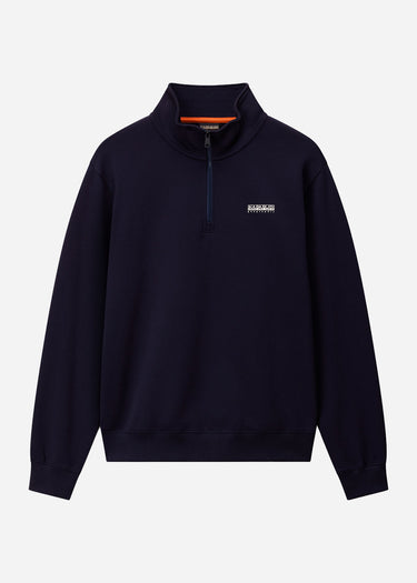 Napapijri Truien Small box quarter zip sweat - blue marine