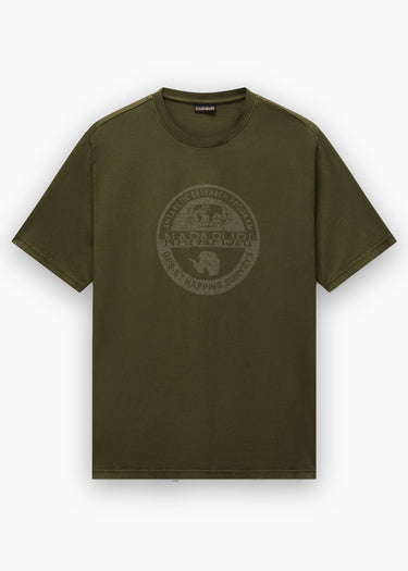 Napapijri T-shirts S bollo ss 3 - olive night